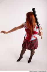 TINA STANDING POSE WITH BASEBALL BAT #2